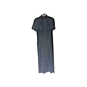 RONNI NICOLE Women's Vintage Black Velvet-Like Dress Sz 8